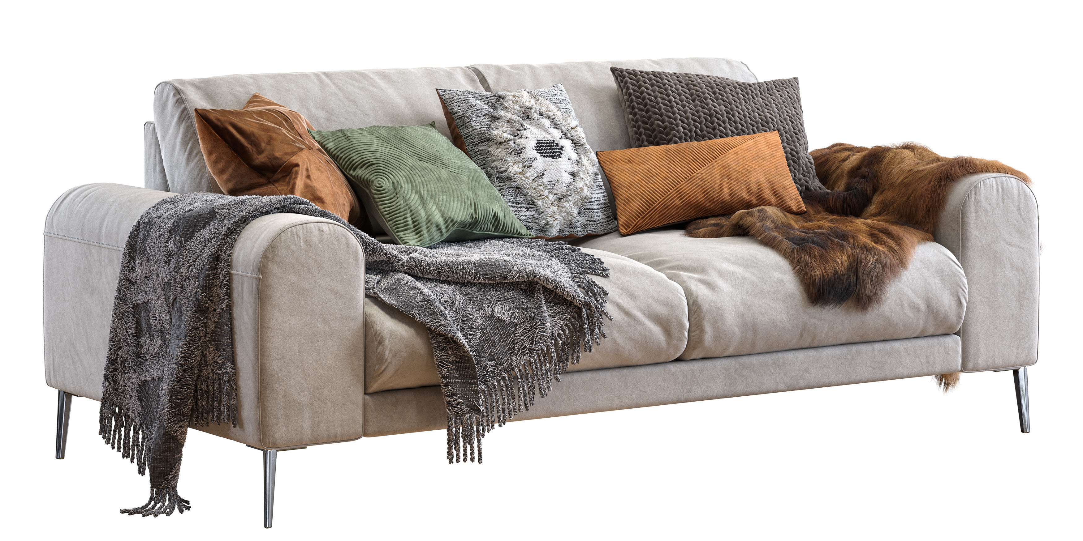 Joy sofa 200 cm 3D model_1