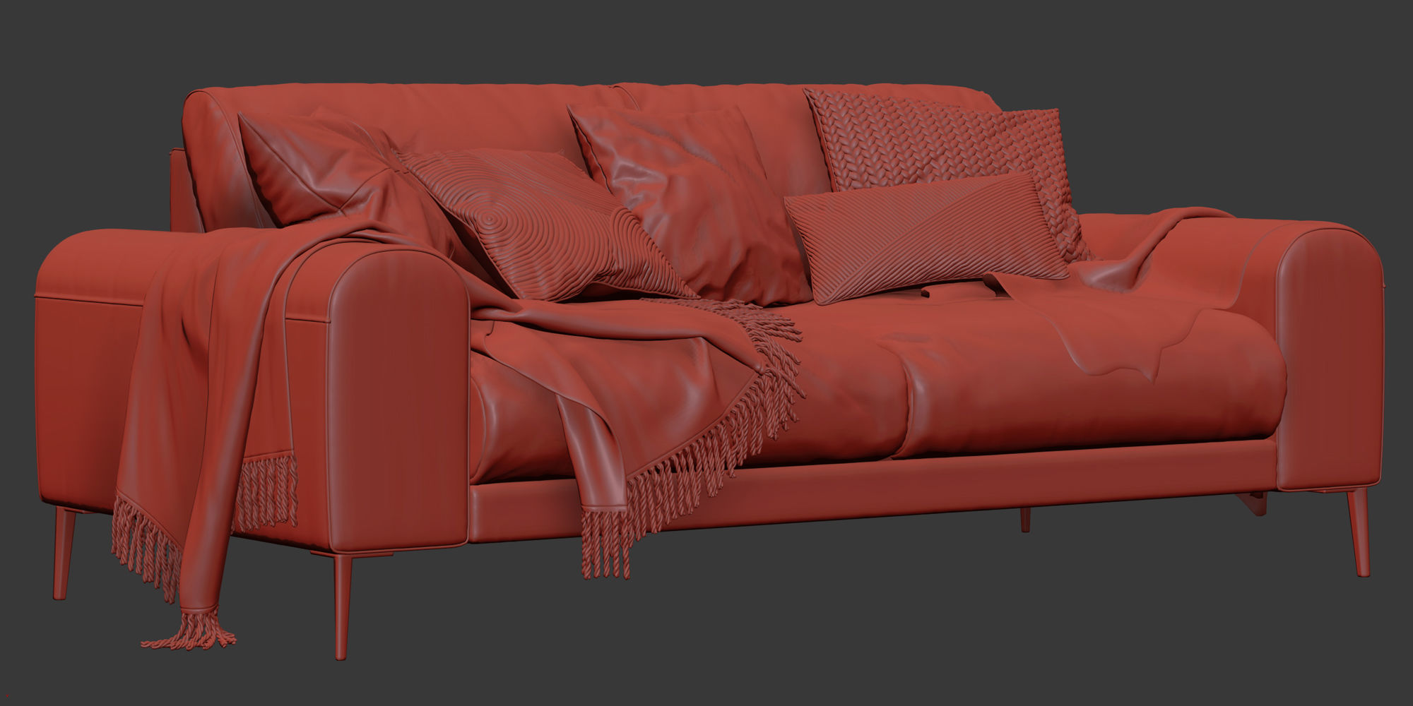 Joy sofa 200 cm 3D model_14