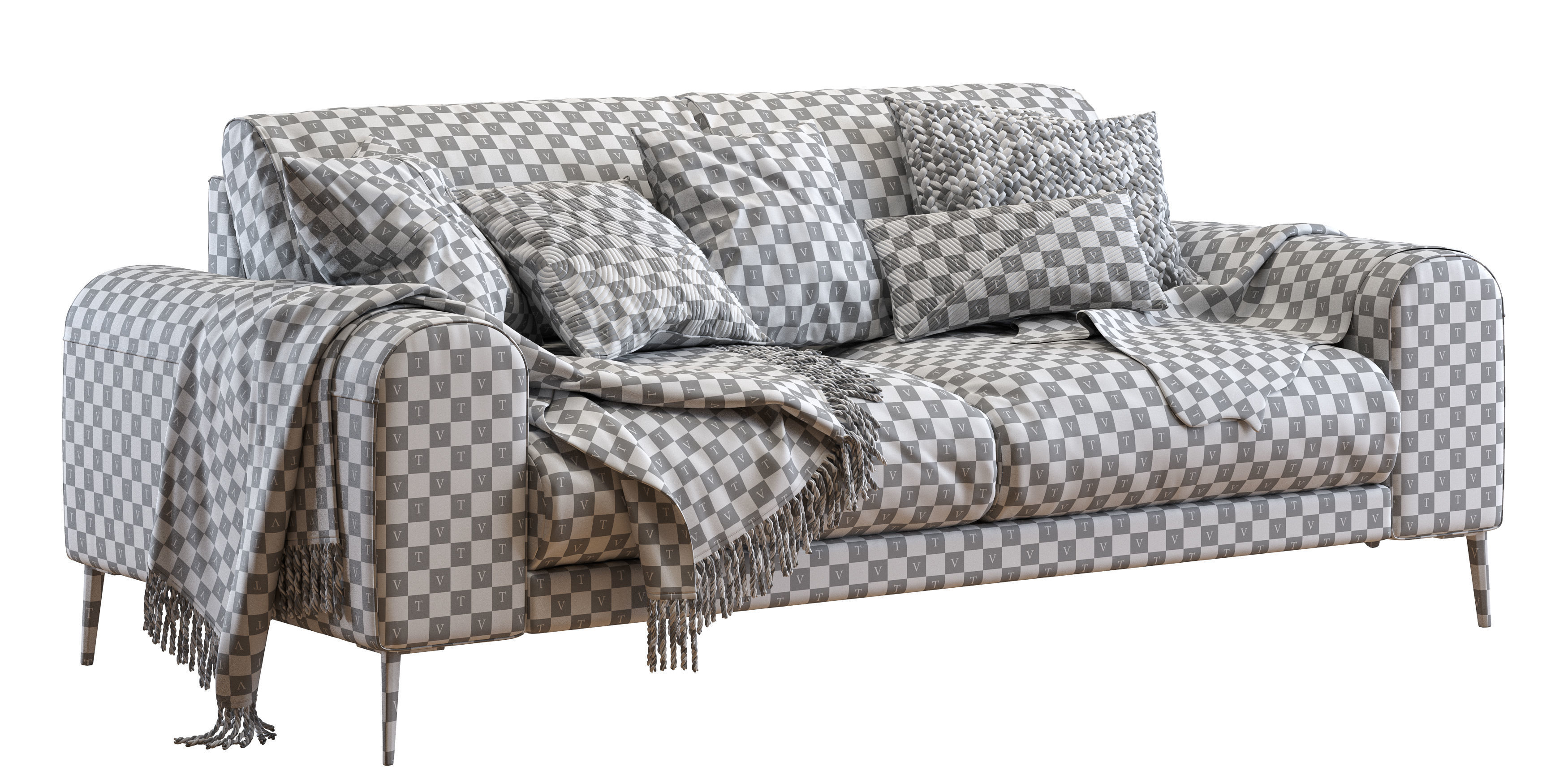 Joy sofa 200 cm 3D model_12