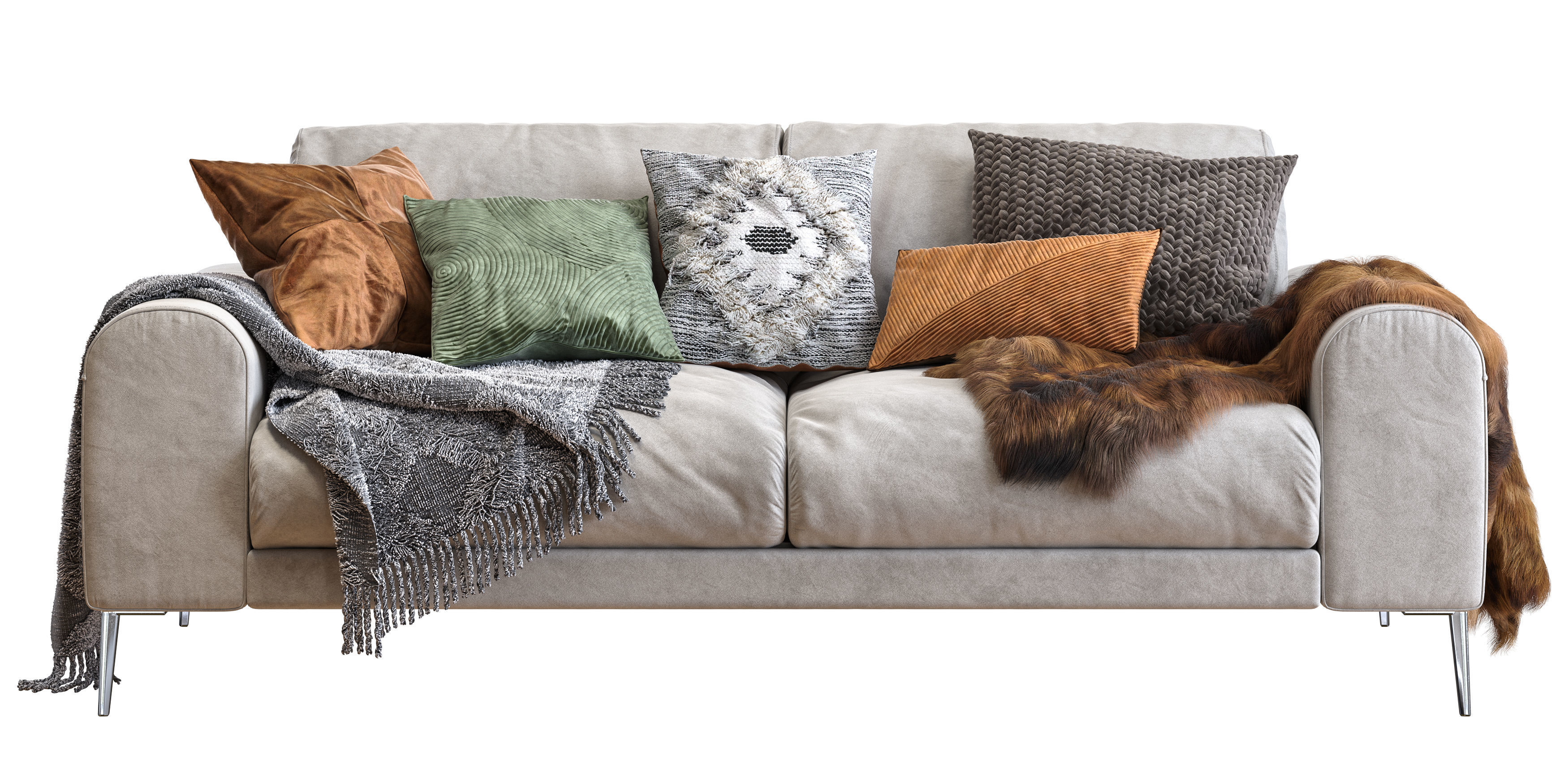 Joy sofa 200 cm 3D model_2