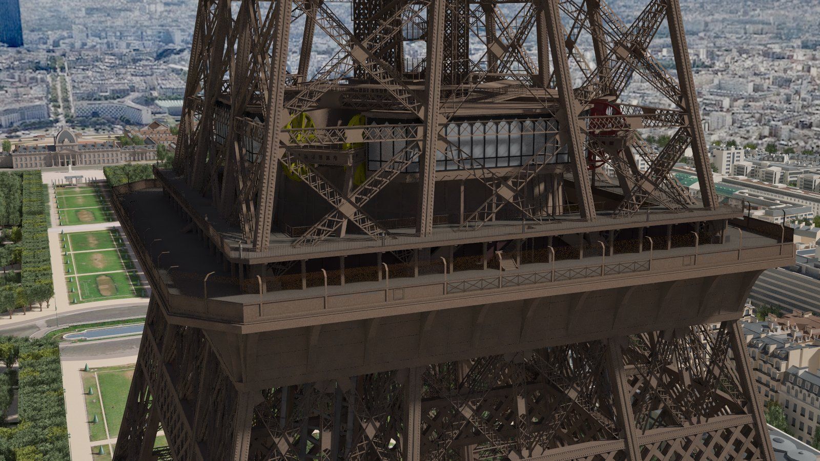Paris City Eiffel Tower 3D model_16