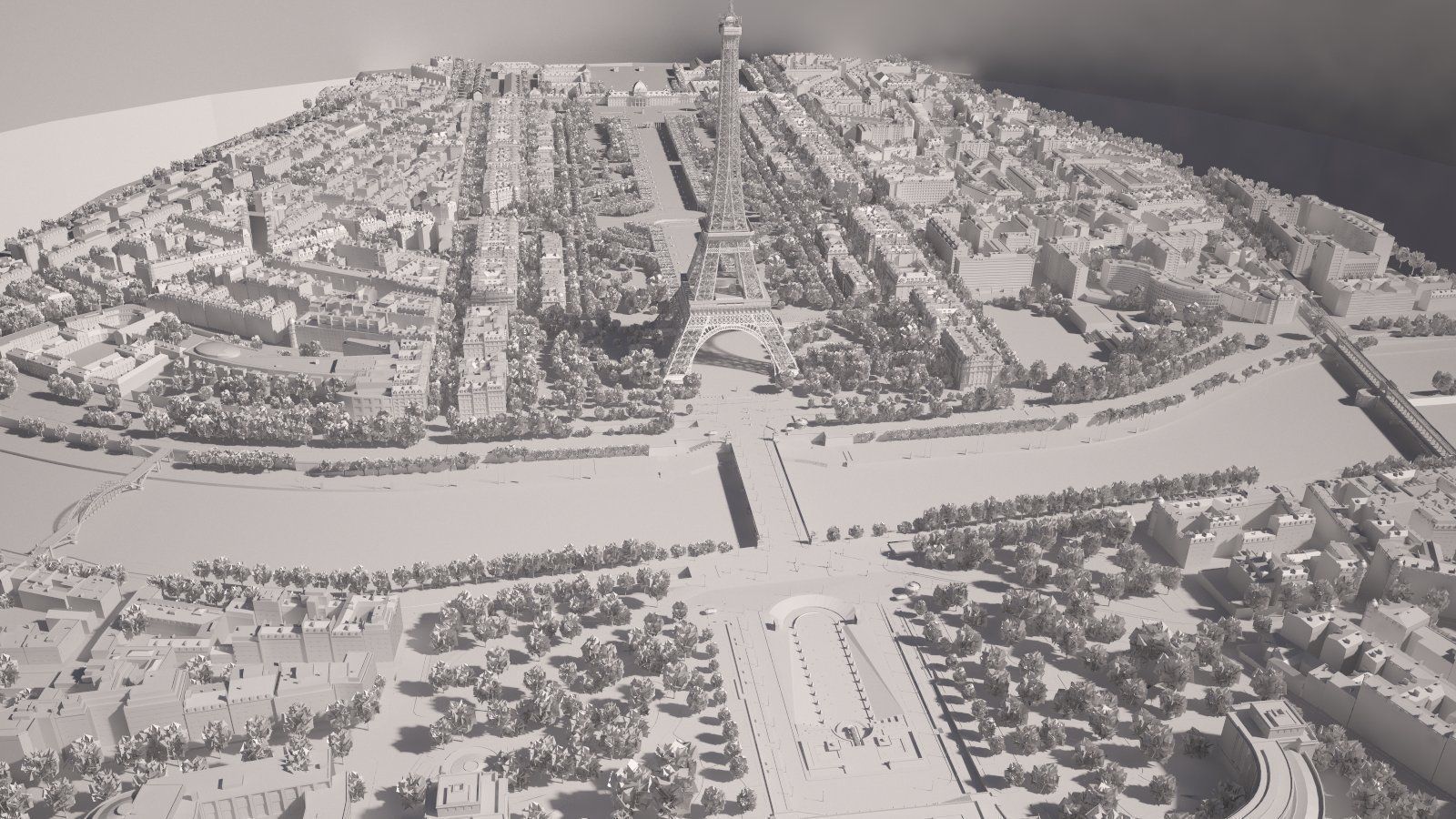 Paris City Eiffel Tower 3D model_18