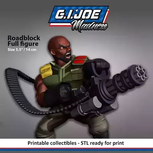 GI JOE characters Roadblock Full figure