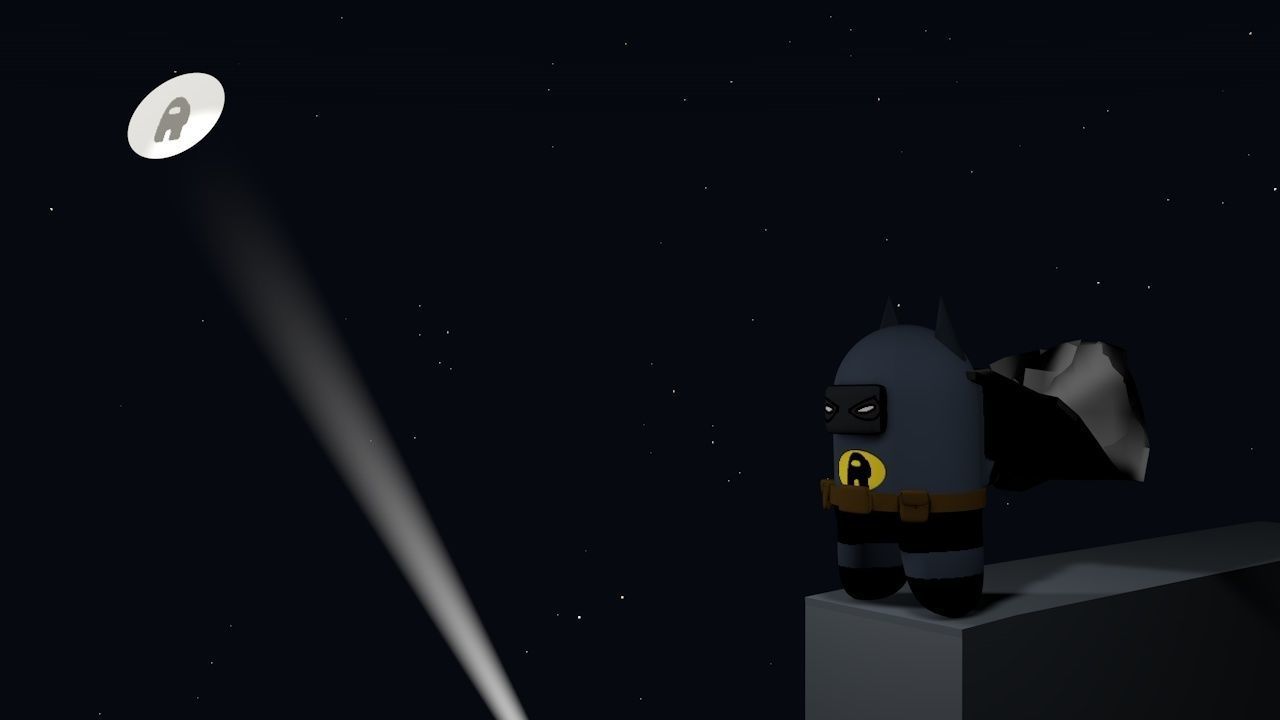  Batman vs Superman Among Us version Low-poly 3D model_11