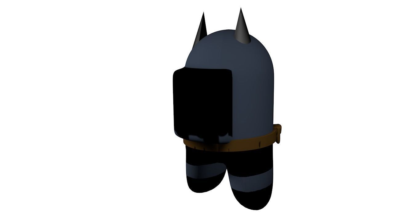  Batman vs Superman Among Us version Low-poly 3D model_7