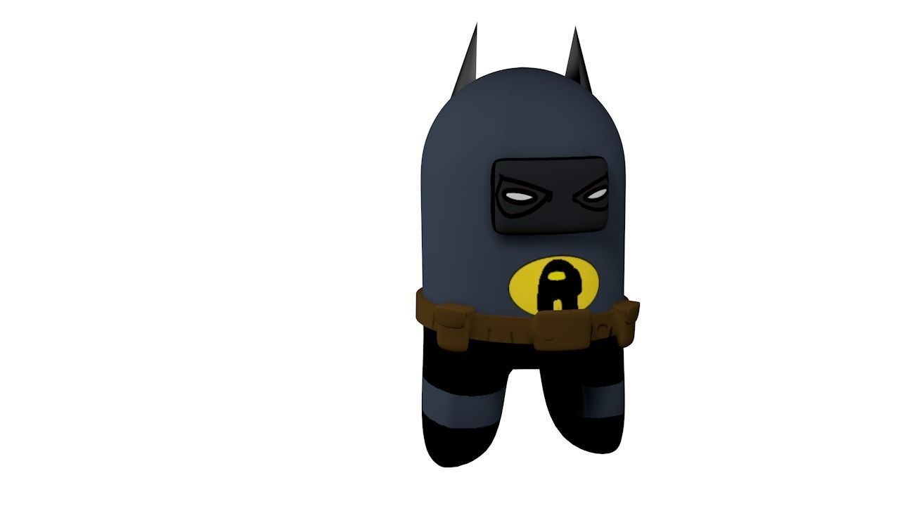  Batman vs Superman Among Us version Low-poly 3D model_8