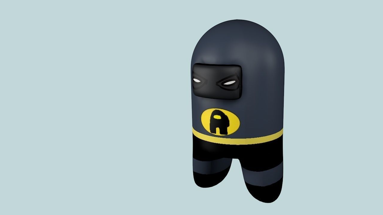  Batman vs Superman Among Us version Low-poly 3D model_10