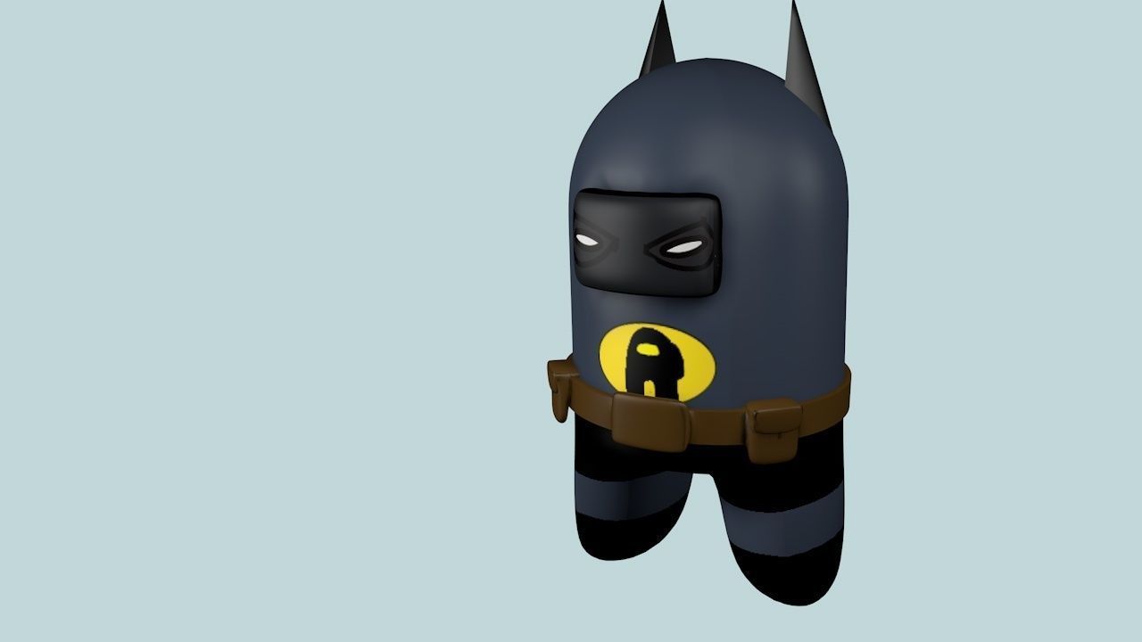  Batman vs Superman Among Us version Low-poly 3D model_9