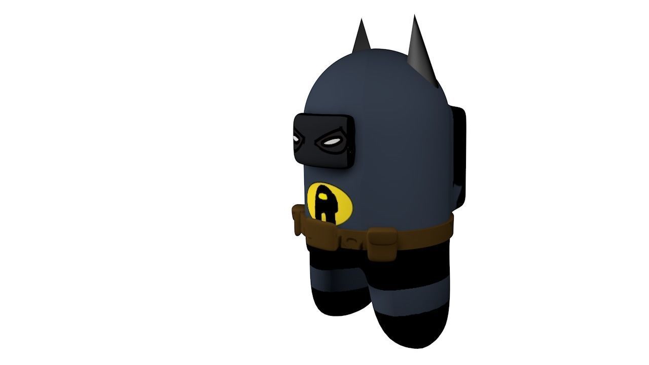  Batman vs Superman Among Us version Low-poly 3D model_4