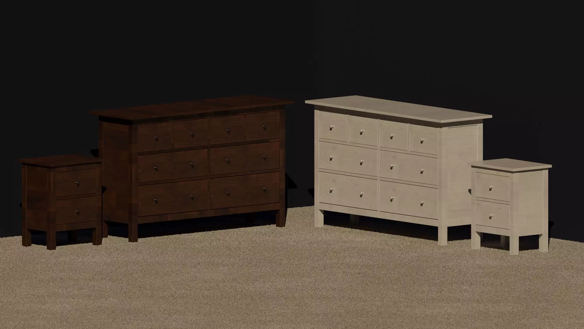 Bedside table IKEA 3D model