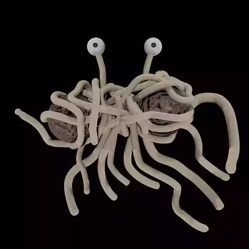 Flying Spaghetti Monster Free 3D model