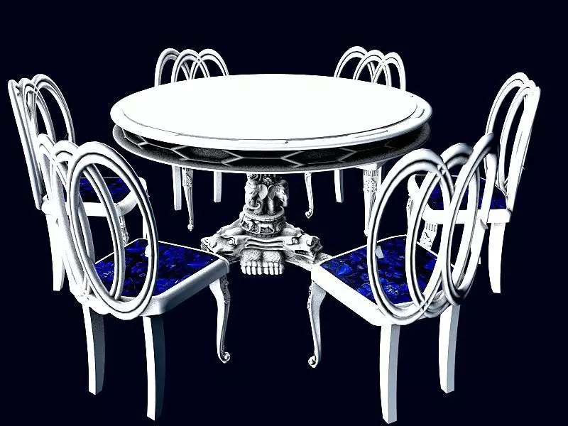 Dining Table set 3D model