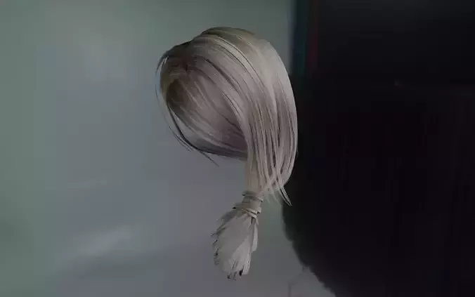 WOMAN HAIR 7 Low-poly 3D model