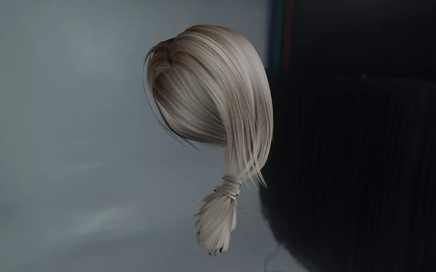 WOMAN HAIR 7 Low-poly 3D model_0