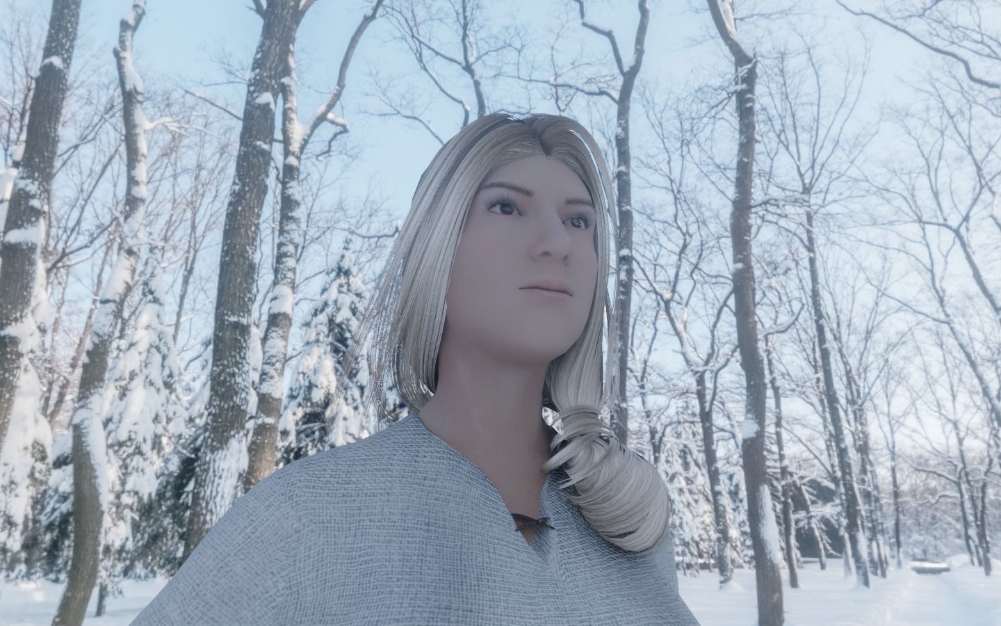 WOMAN HAIR 7 Low-poly 3D model_12