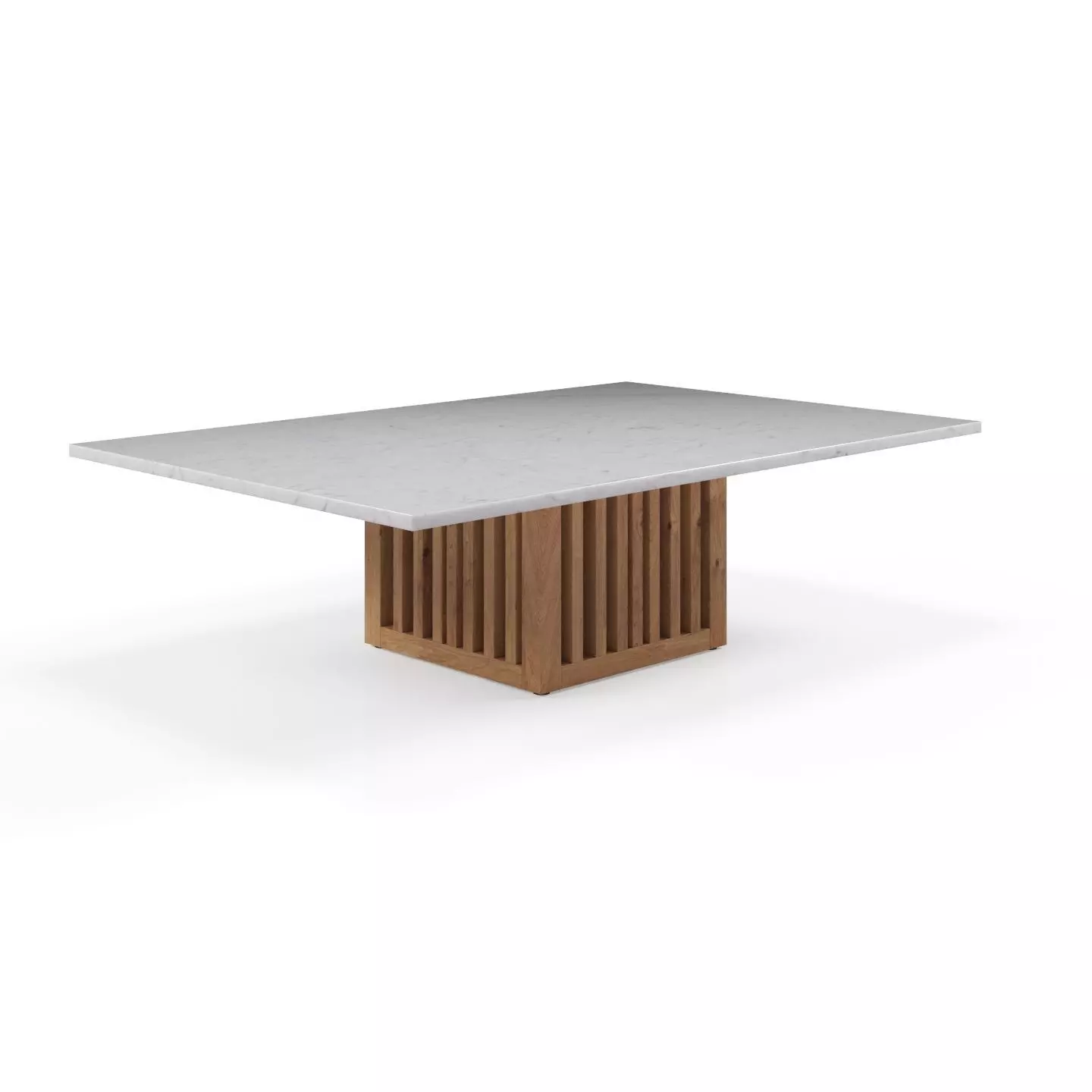 Rectangular coffee table with Code marble top Free 3D model