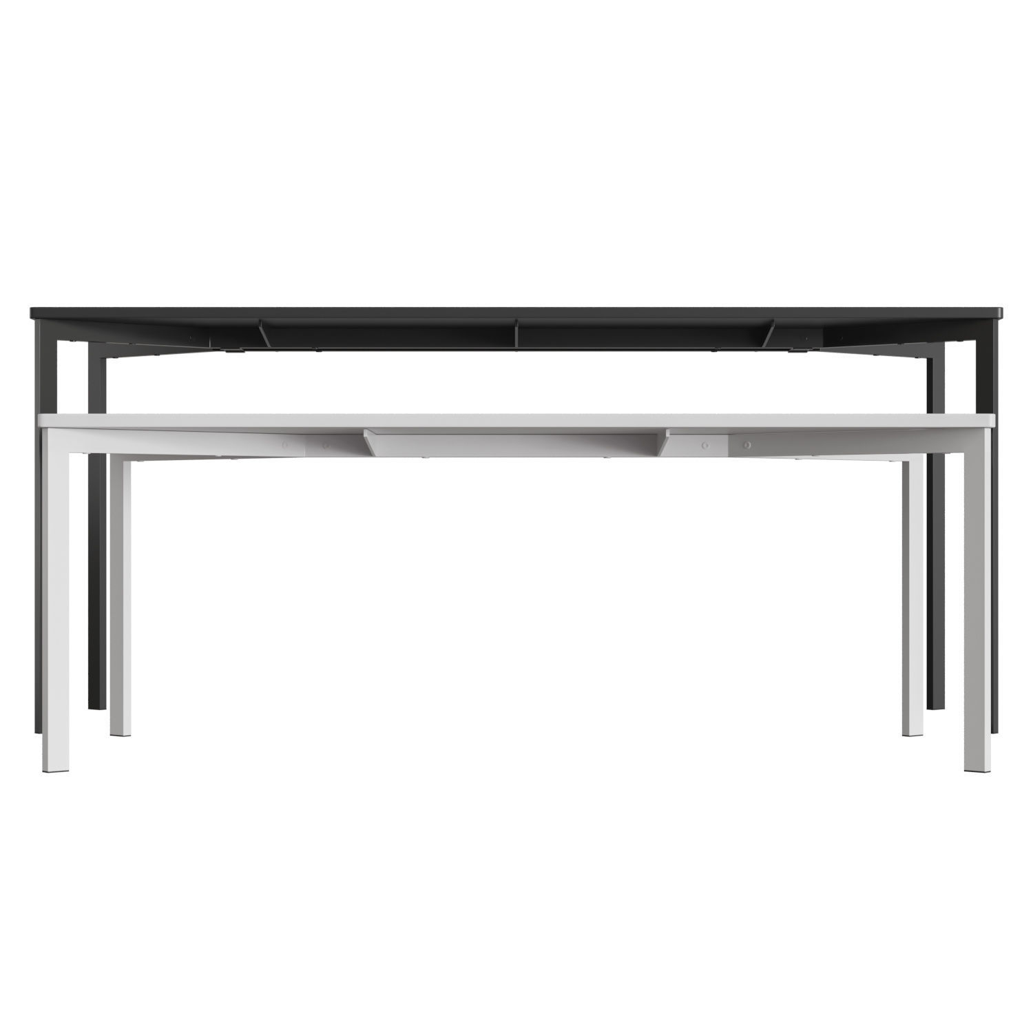 Y Table two tables with design 3D model_1