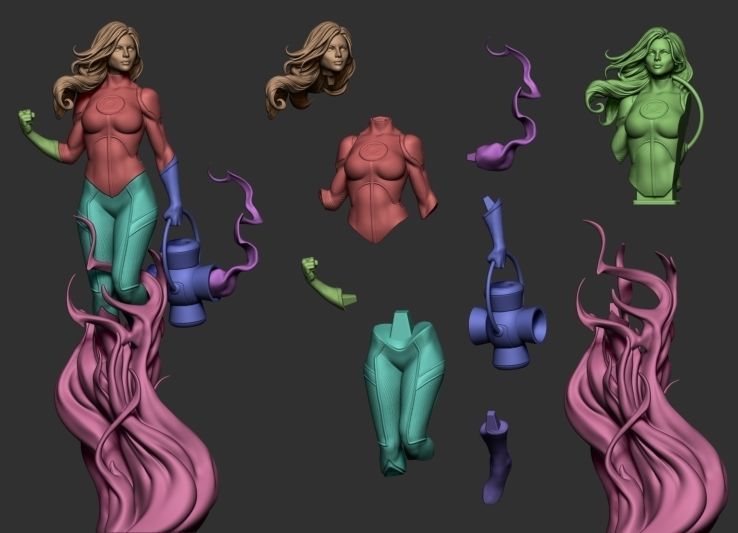 Green Lanter - Jessica Cruz 3D print model_6