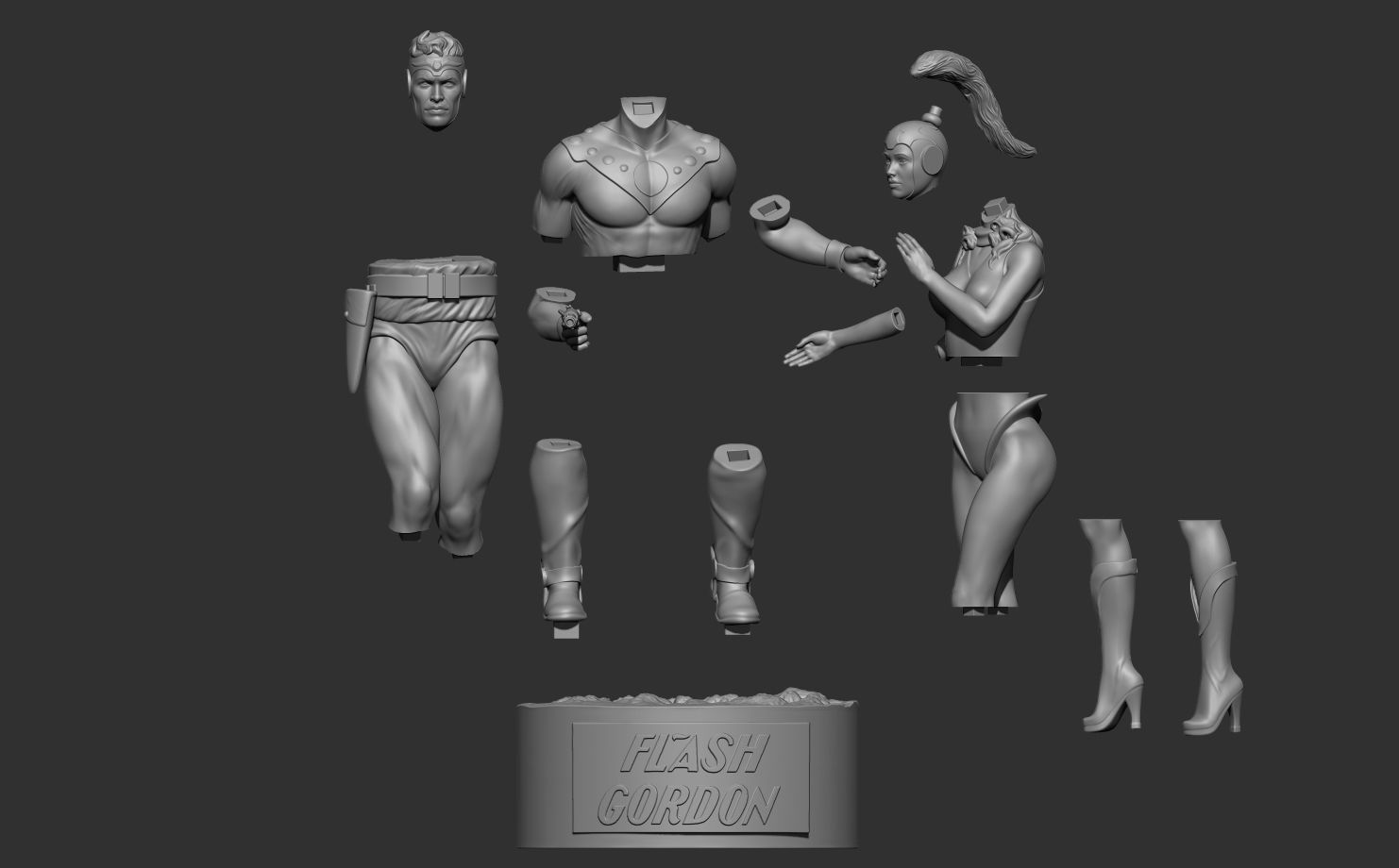 Flash Gordon Classic All Williamson Comics Edition Update 3D print model_6