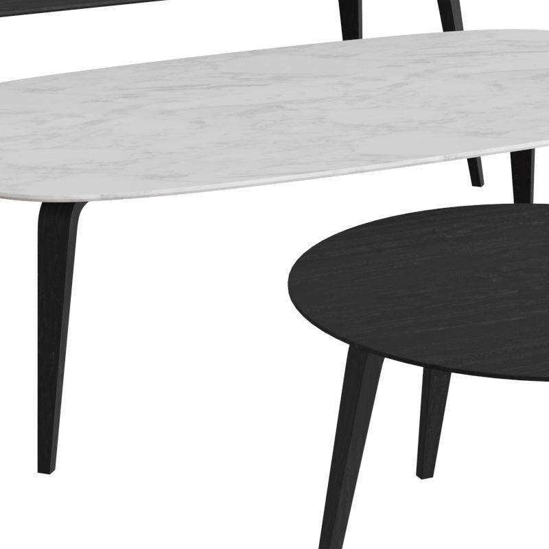 GUBI Dining Table Wood 3D model_3