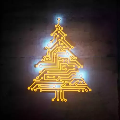Digital Christmas Tree 3D model
