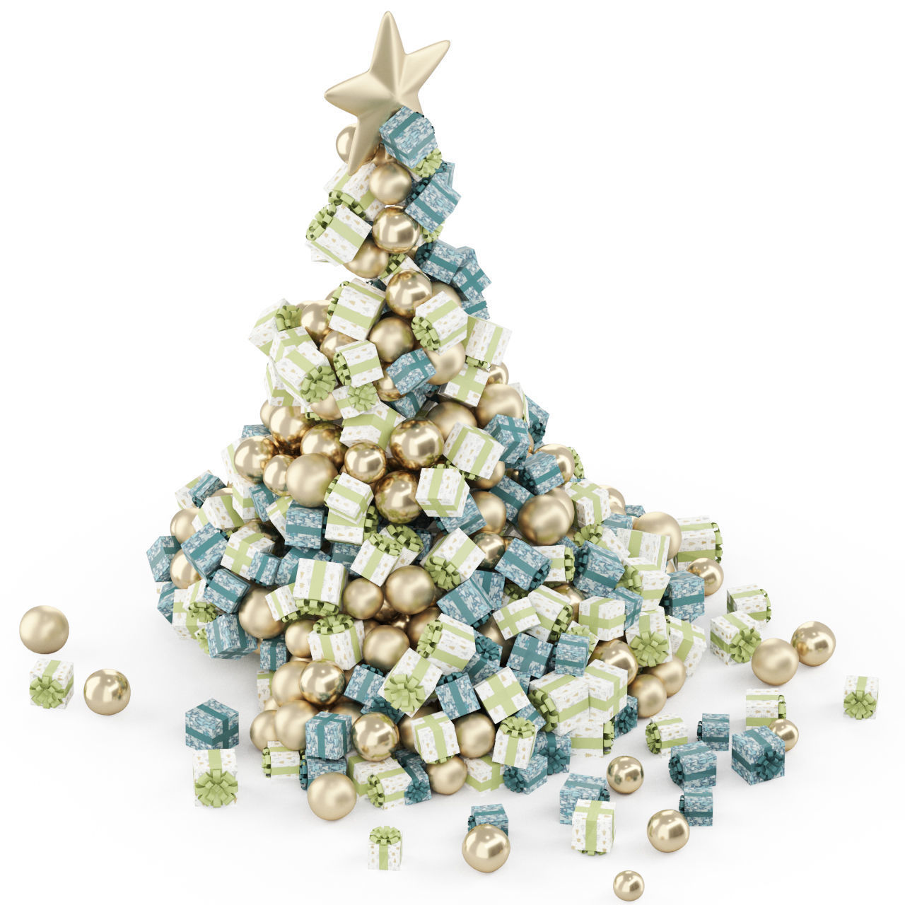 New YearTree 03  3D model_4