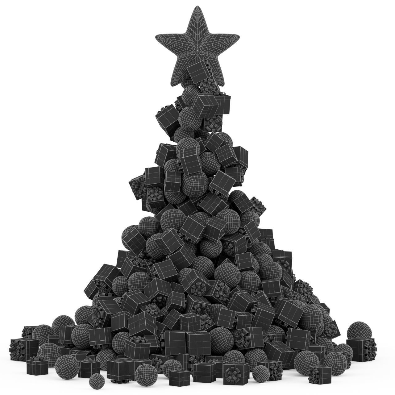 New YearTree 03  3D model_5