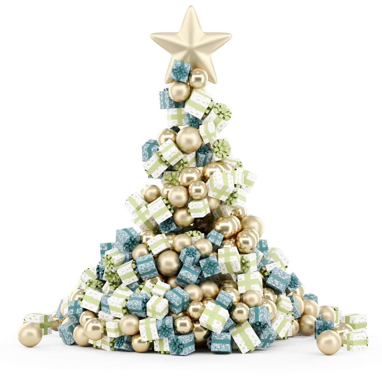 New YearTree 03  3D model_1