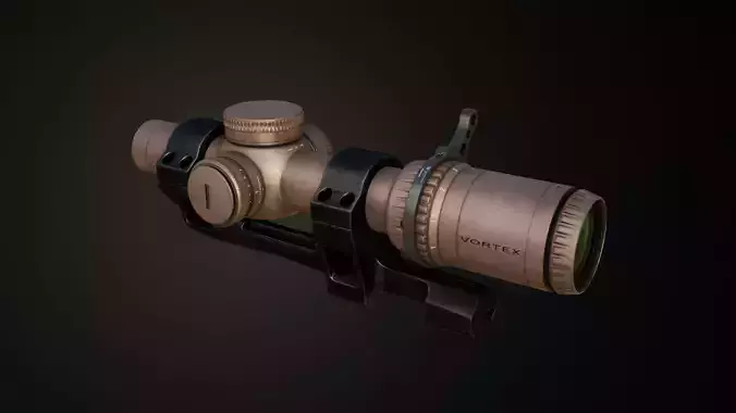Vortex Razor HD Gen3 scope Low-poly 3D model