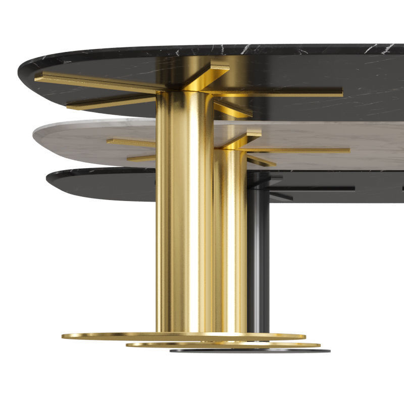 GUBI 2 0 Dining Table Eliptical 3D model_1