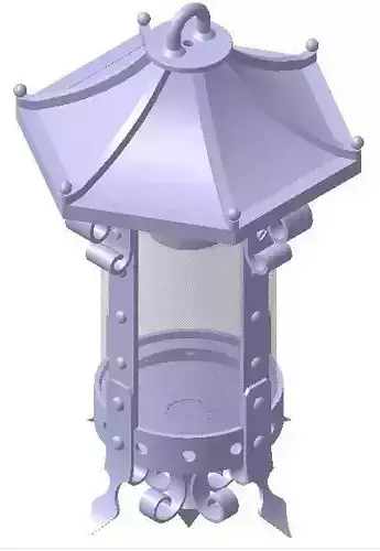 Medieval lamp 3D model