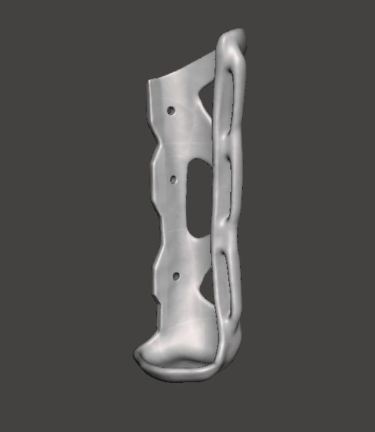 Cat left frontleg orthosis 3D model_2