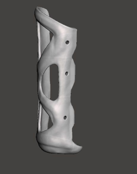 Cat left frontleg orthosis 3D model_3
