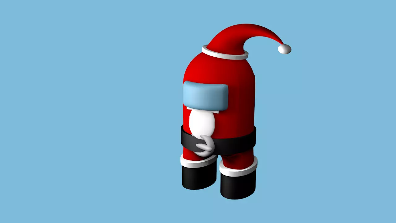 Santa Among Us Low-poly 3D model