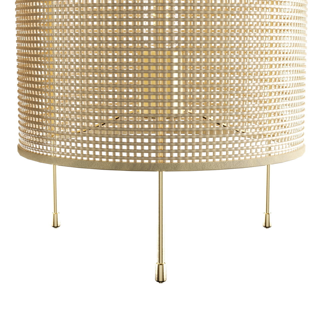 Zarahome rattan lamp 3D model_3