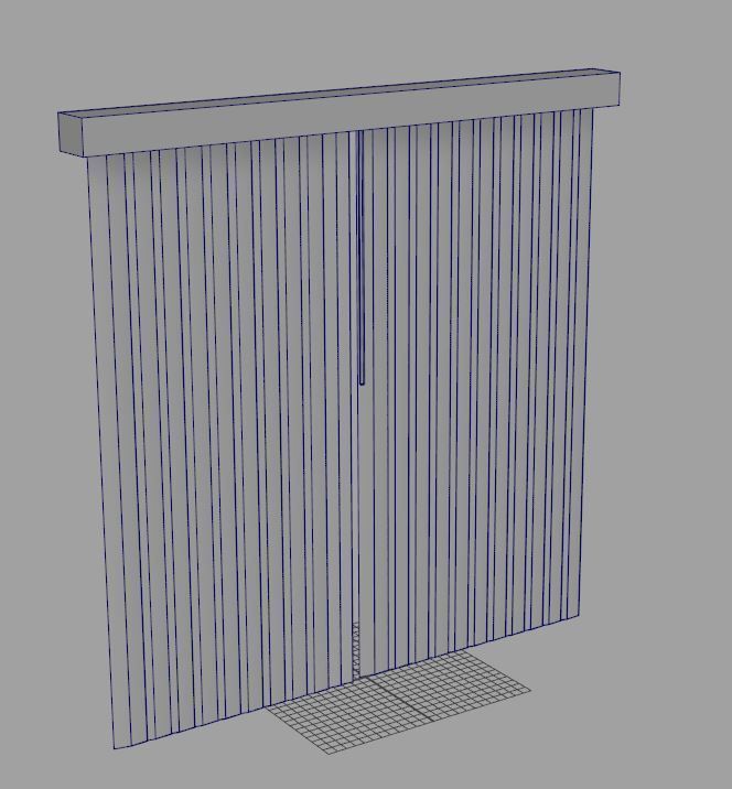 blinds vertical - vertical Free 3D model_1