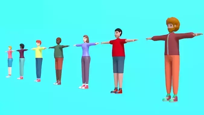 Cartoon Motion Characters Collection