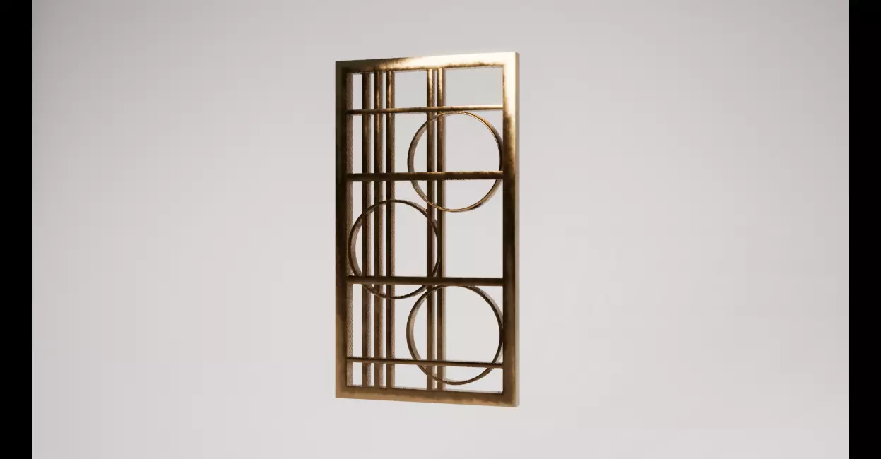 Bronze Wall Decoration Free low-poly 3D model