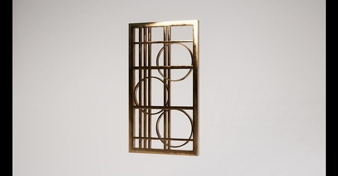 Bronze Wall Decoration Free low-poly 3D model