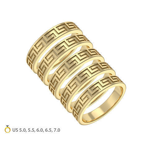 N198-1 Greek ornament band 3D print model