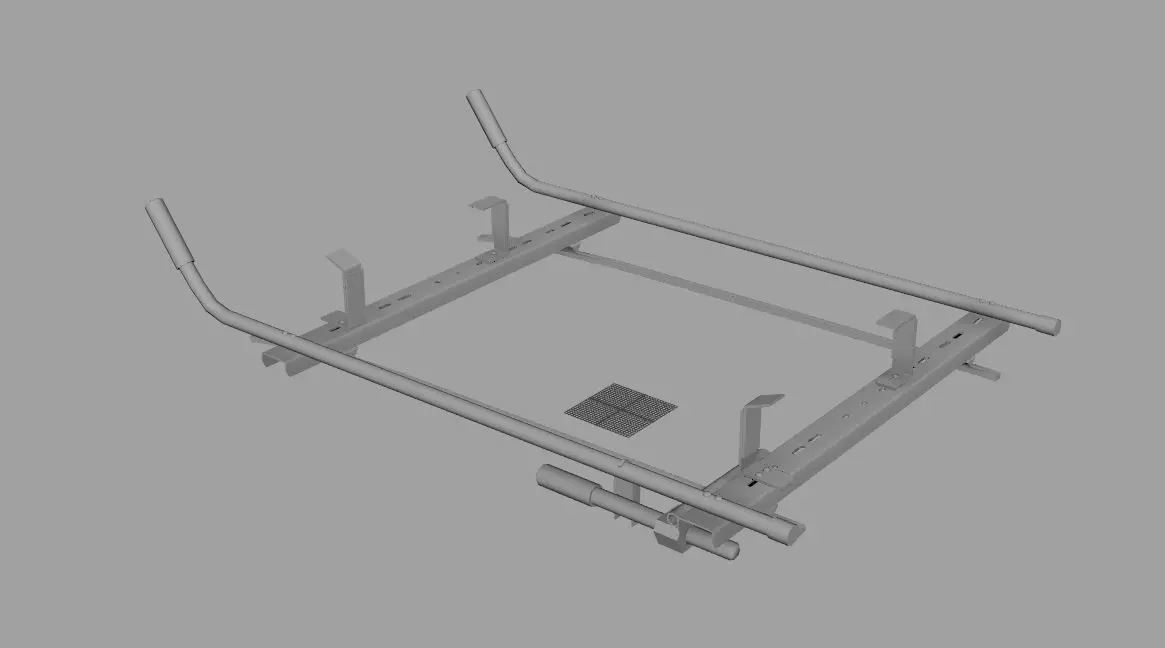 car ladder rack 3D model_0