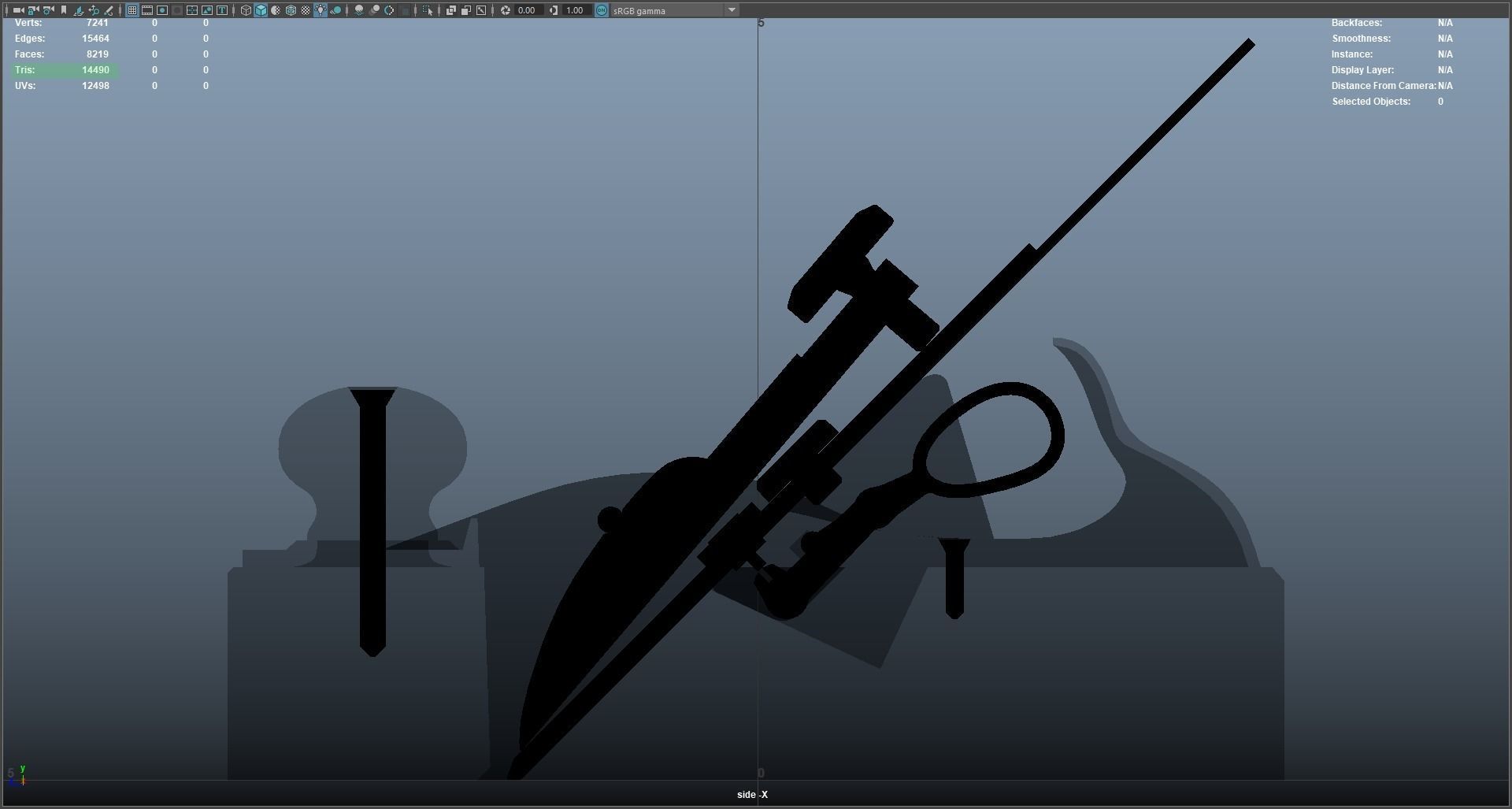 Jack-plane two planes Low-poly 3D model_9