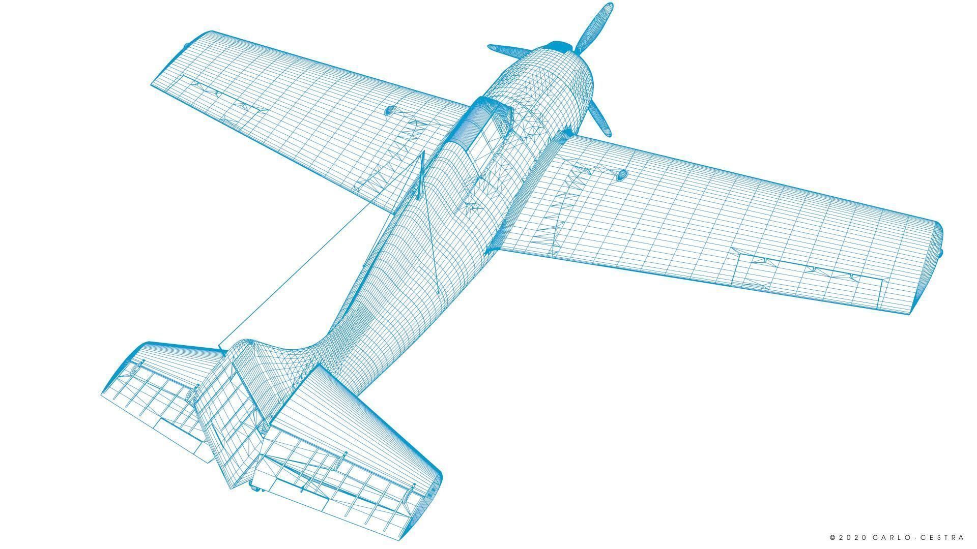 F4F-4 9-GF-7 - Rigged Low-poly 3D model_69