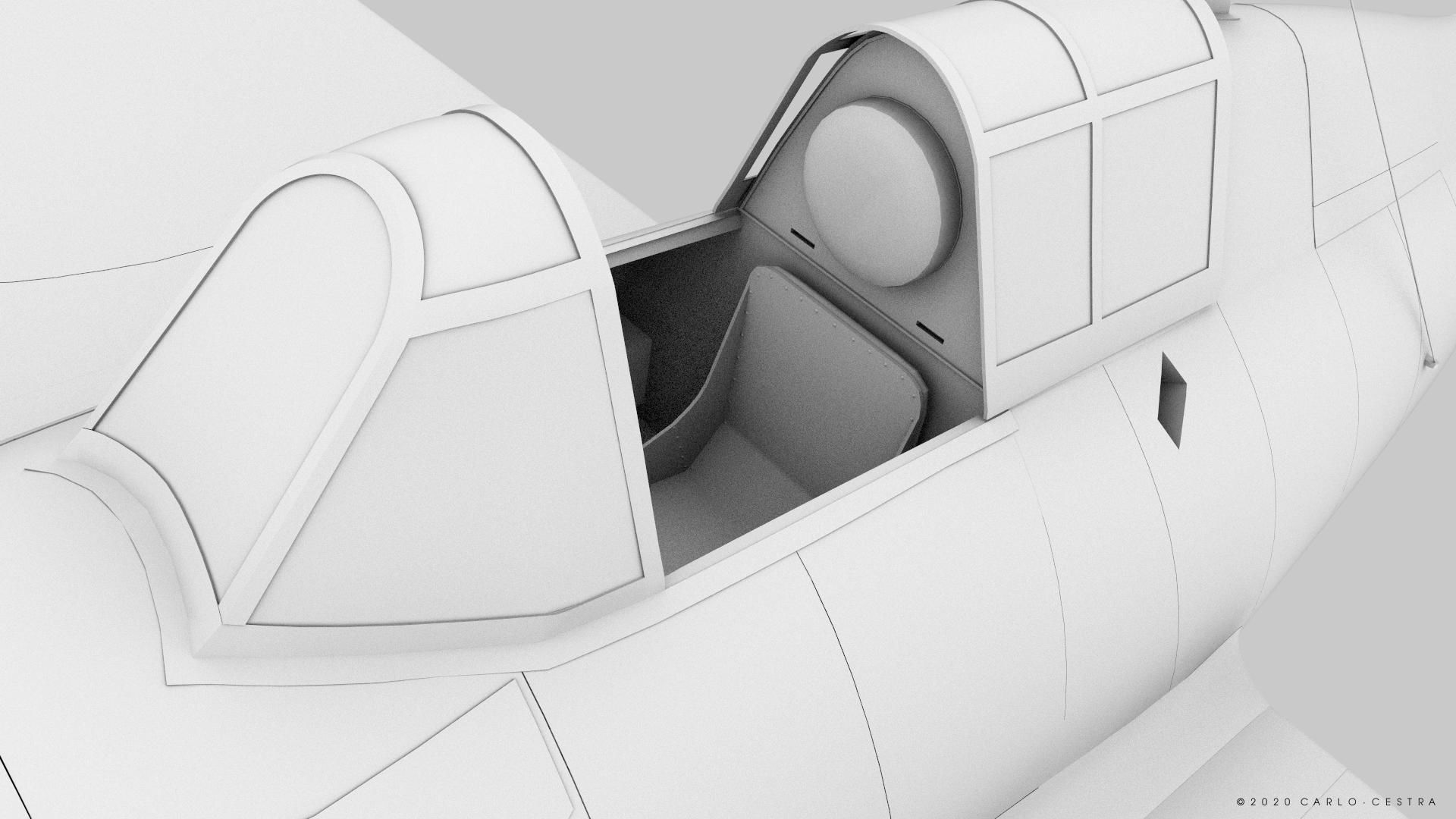 F4F-4 9-GF-7 - Rigged Low-poly 3D model_52