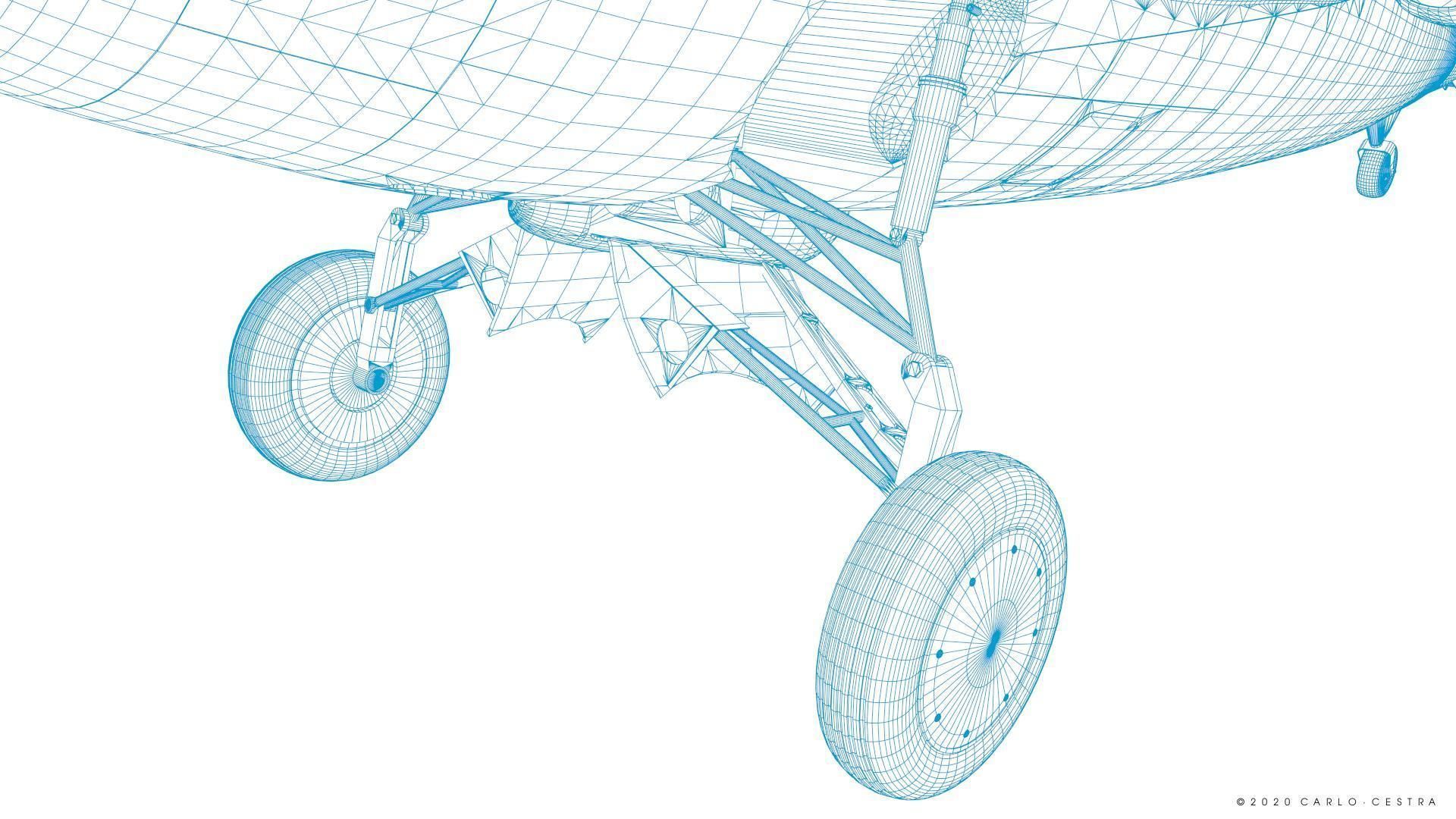 F4F-4 9-GF-7 - Rigged Low-poly 3D model_60