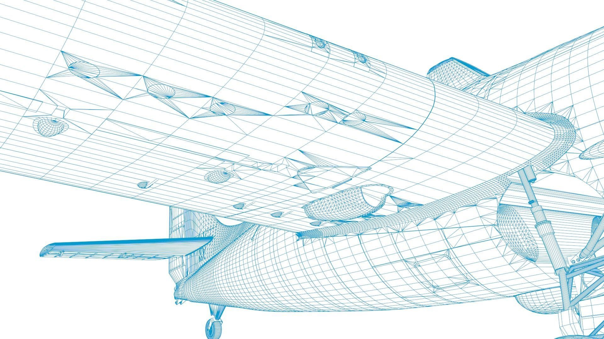 F4F-4 9-GF-7 - Rigged Low-poly 3D model_64