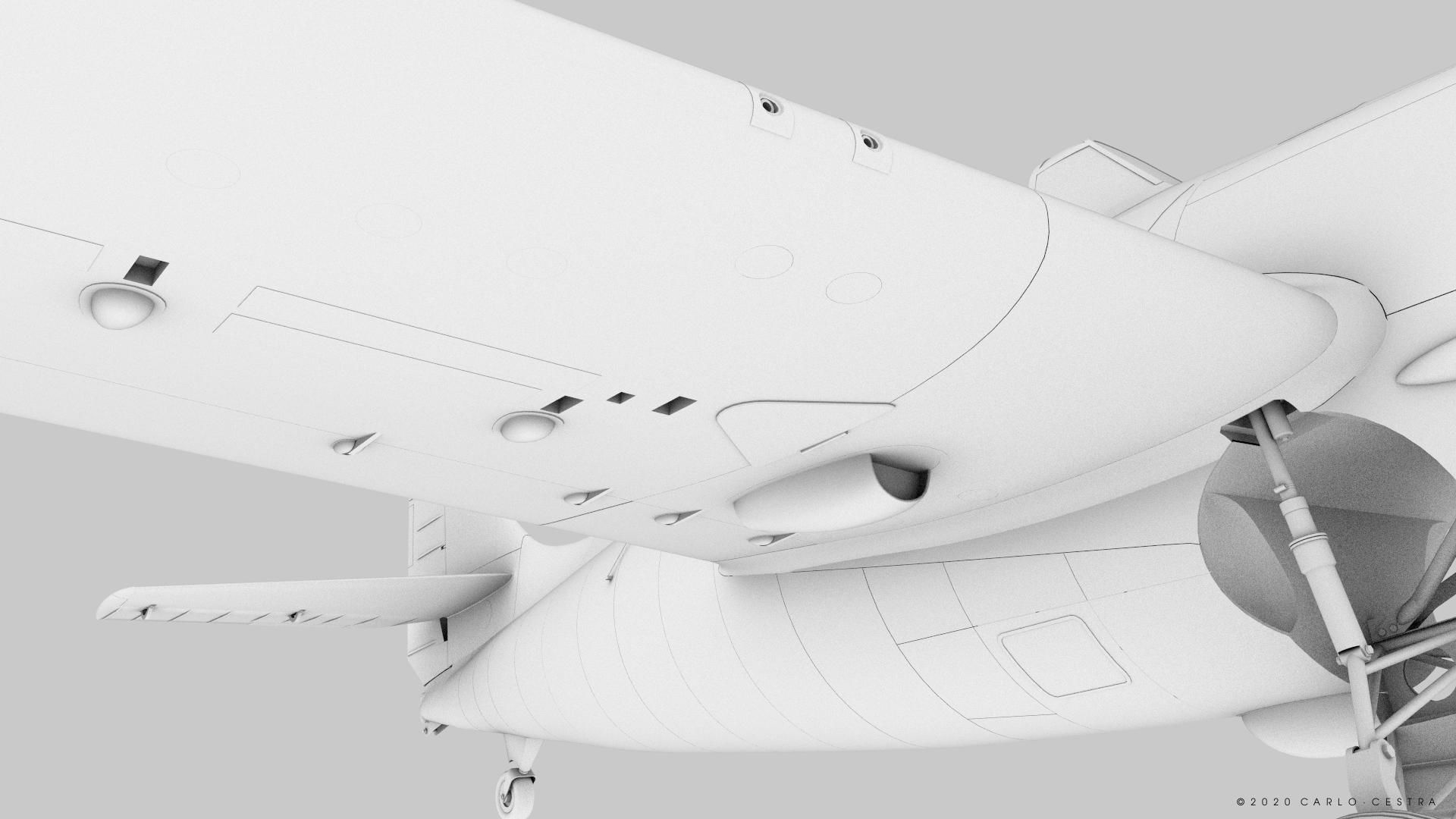 F4F-4 9-GF-7 - Rigged Low-poly 3D model_55