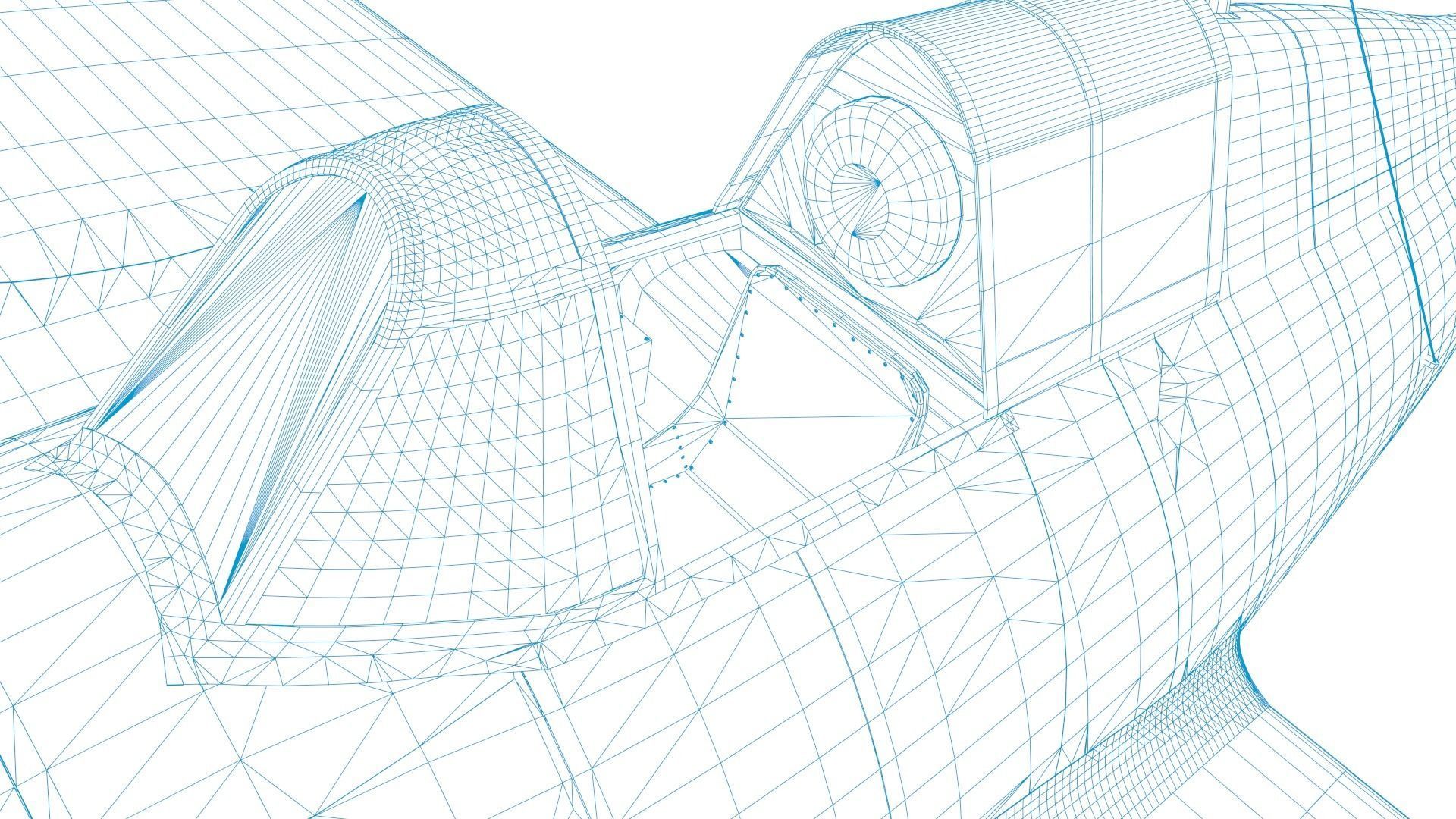 F4F-4 9-GF-7 - Rigged Low-poly 3D model_77