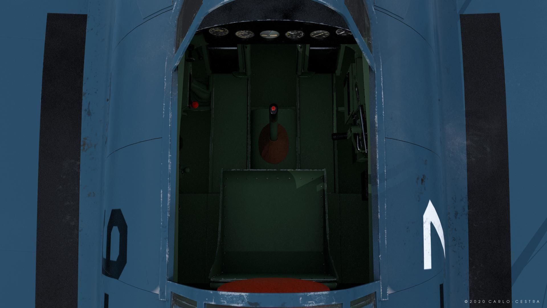 F4F-4 9-GF-7 - Rigged Low-poly 3D model_21