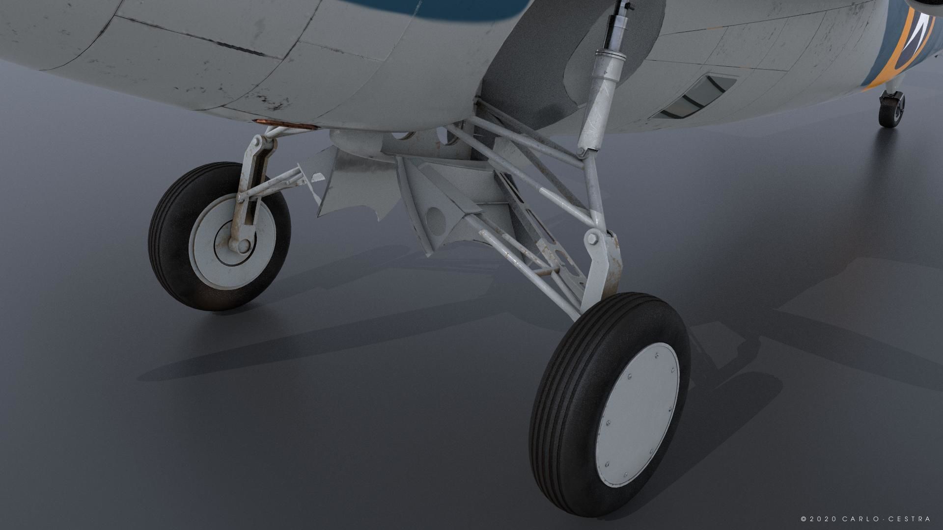 F4F-4 9-GF-7 - Rigged Low-poly 3D model_9